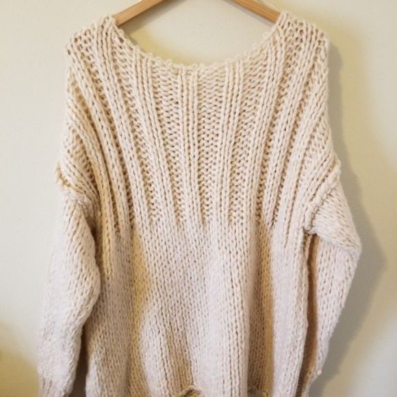 Free People Be There Pullover Cozy Sweater Cream - Picture 10 of 12
